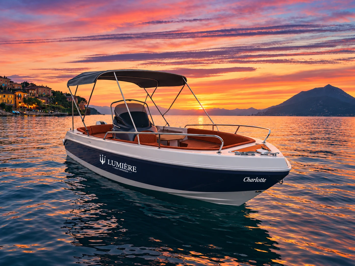 Lake Como at sunset
